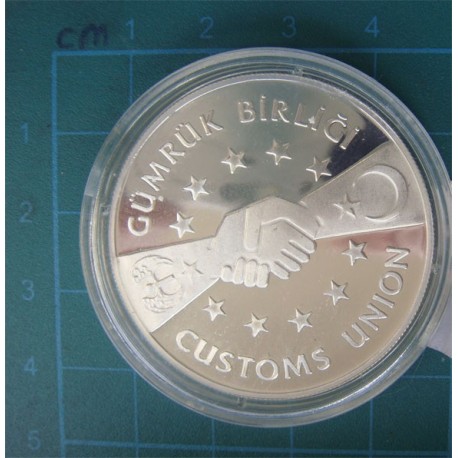 1996 Gümrük Birliği Gümüş Hatıra Parası