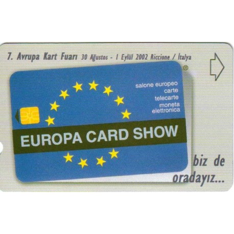 EUROPA CARD SHOW -7. AVRUPA KART FUARI İTALYA  TELEFON KARTI