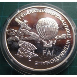 1997 FAI 1. Dünya Hava Oyunları-Finlandiya Gümüş Hatıra Parası