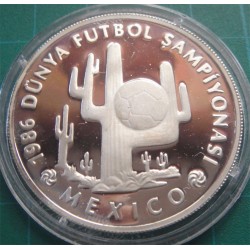 1986 Meksika Futbol Kaktüs Gümüş Hatıra Parası