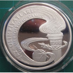 1988 SEUL Yaz Olimpiyat Oyunları Gümüş Hatıra Parası