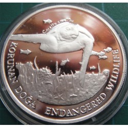 1995 Korunan Doğa Caretta Gümüş Hatıra Parası
