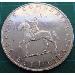 1972 30 Ağustos Zaferinin 50. Yılı Gümüş Hatıra Parası